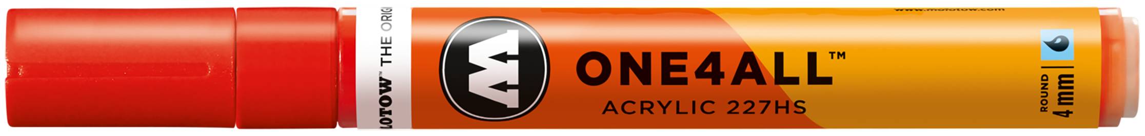 Acrylmarker ONE4ALL ACRYLIC 227HS 4mm, Nr. 013, verkehrsrot