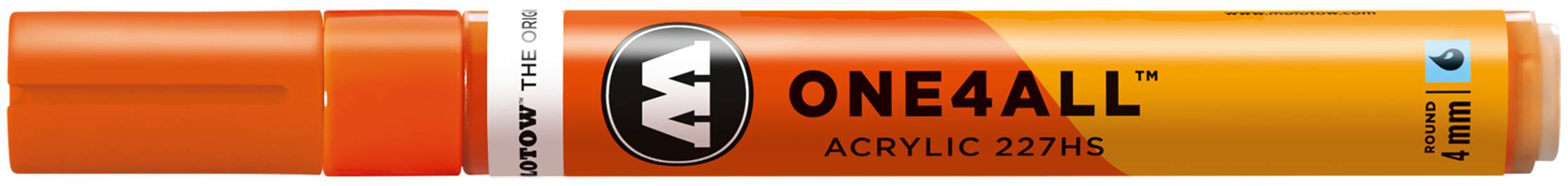 Acrylmarker ONE4ALL ACRYLIC 227HS 4mm, Nr. 085, DARE orange