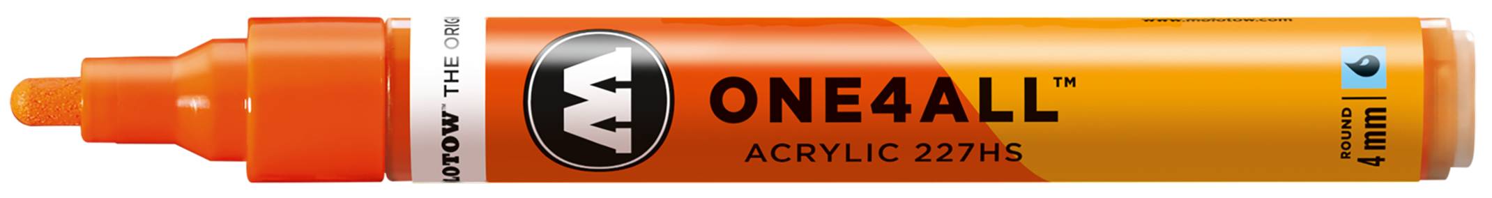 Acrylmarker ONE4ALL ACRYLIC 227HS 4mm, Nr. 085, DARE orange