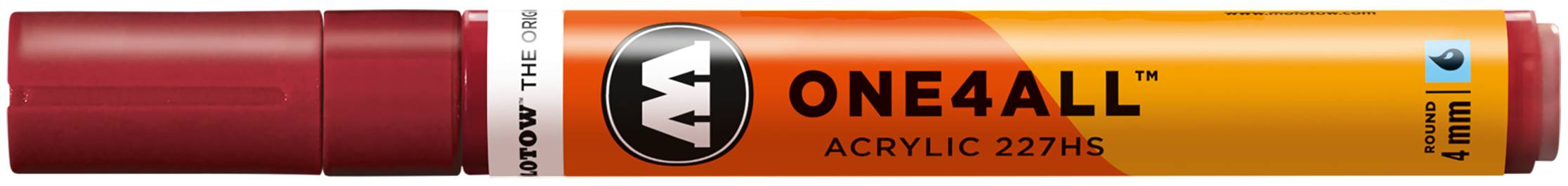 Acrylmarker ONE4ALL ACRYLIC 227HS 4mm, Nr. 086, burgundrot