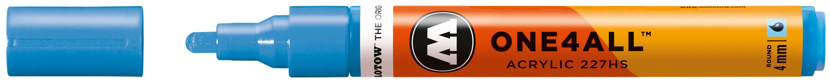 Acrylmarker ONE4ALL ACRYLIC 227HS 4mm, Nr. 161, schockblau mittel