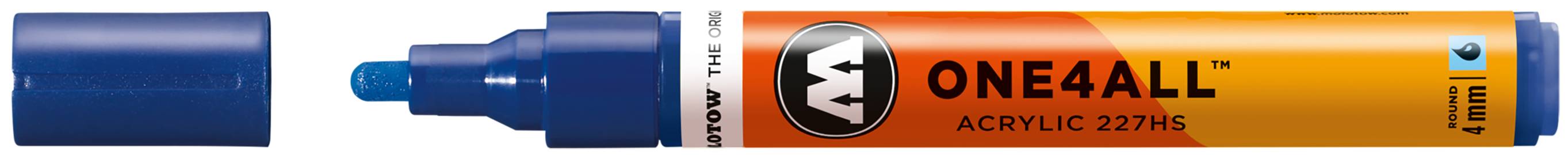 Acrylmarker ONE4ALL ACRYLIC 227HS 4mm, Nr. 204, echtblau