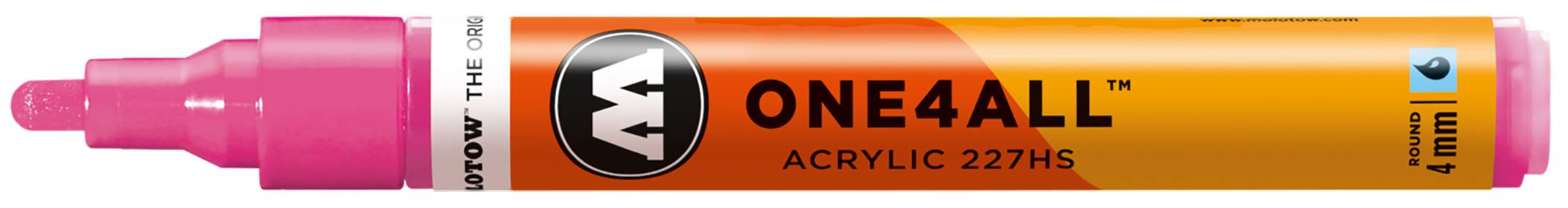 Acrylmarker ONE4ALL ACRYLIC 227HS 4mm, Nr. 200, neonpink