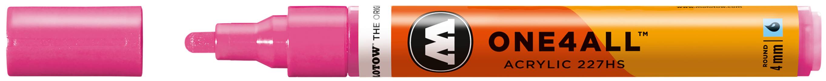 Acrylmarker ONE4ALL ACRYLIC 227HS 4mm, Nr. 200, neonpink