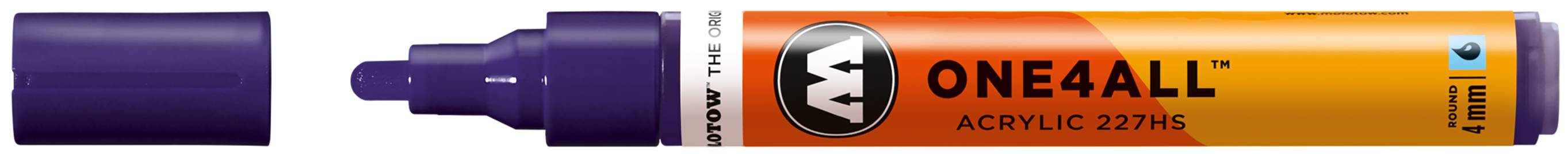 Acrylmarker ONE4ALL ACRYLIC 227HS 4mm, Nr. 043, violett dunkel