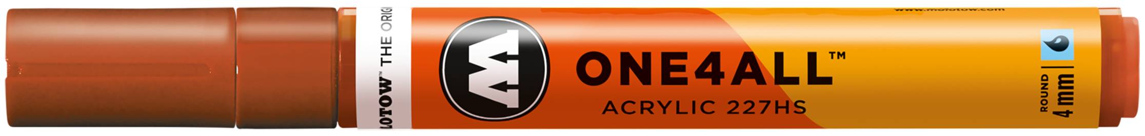 Acrylmarker ONE4ALL ACRYLIC 227HS 4mm, Nr. 010, hummer