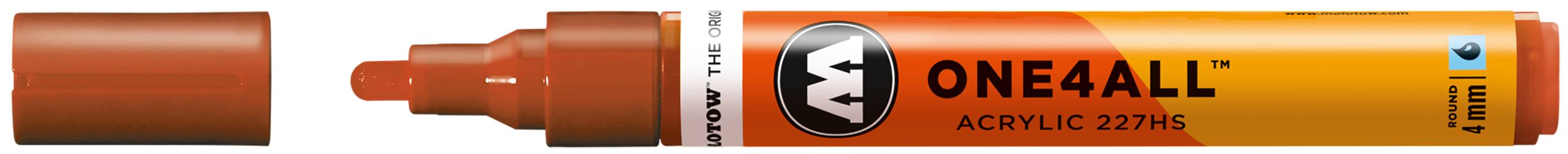 Acrylmarker ONE4ALL ACRYLIC 227HS 4mm, Nr. 010, hummer