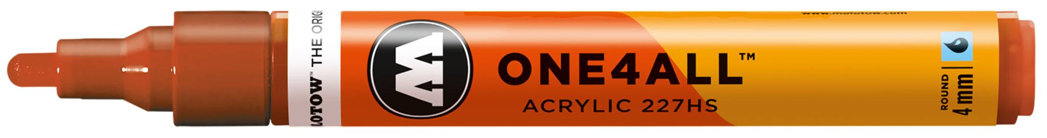 Acrylmarker ONE4ALL ACRYLIC 227HS 4mm, Nr. 010, hummer