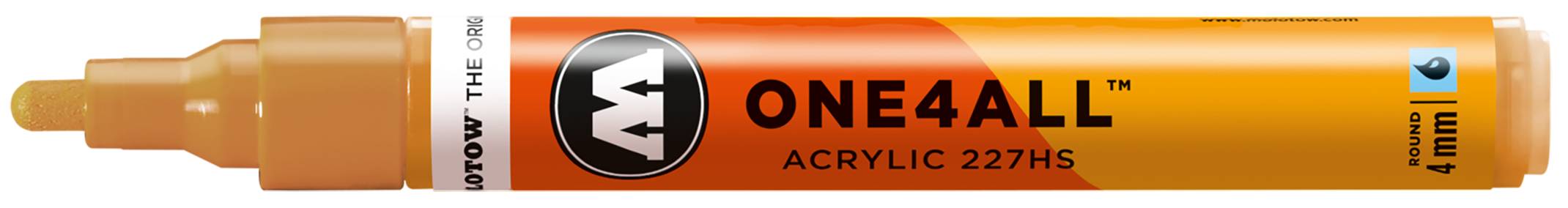 Acrylmarker ONE4ALL ACRYLIC 227HS 4mm, Nr. 208, ockerbraun hell