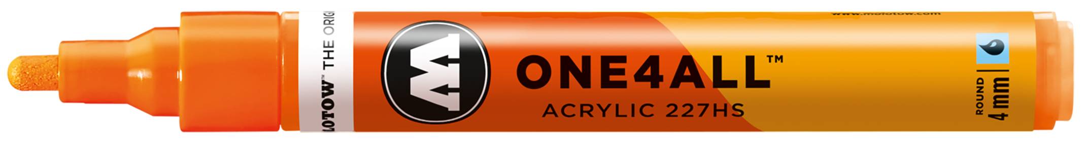 Acrylmarker ONE4ALL ACRYLIC 227HS 4mm, Nr. 218, neonorange