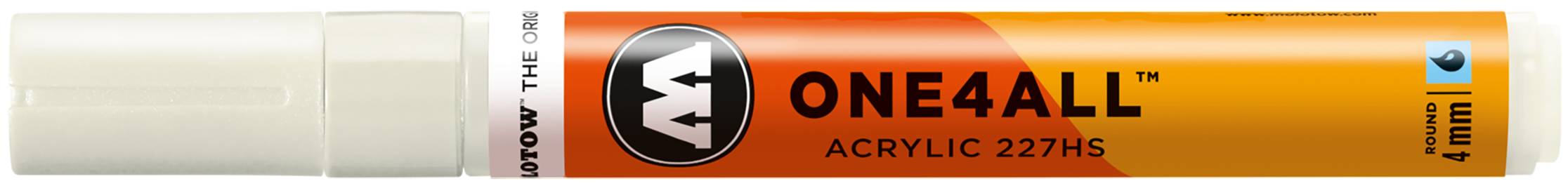 Acrylmarker ONE4ALL ACRYLIC 227HS 4mm, Nr. 229, naturweiss