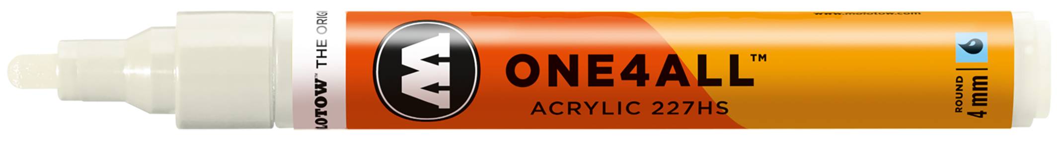 Acrylmarker ONE4ALL ACRYLIC 227HS 4mm, Nr. 229, naturweiss