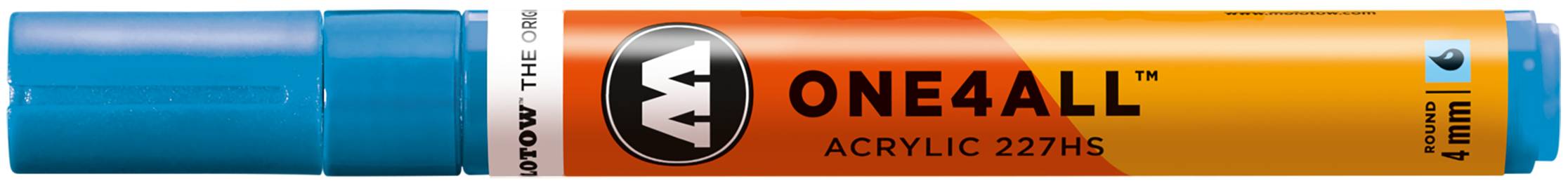 Acrylmarker ONE4ALL ACRYLIC 227HS 4mm, Nr. 230, schockblau