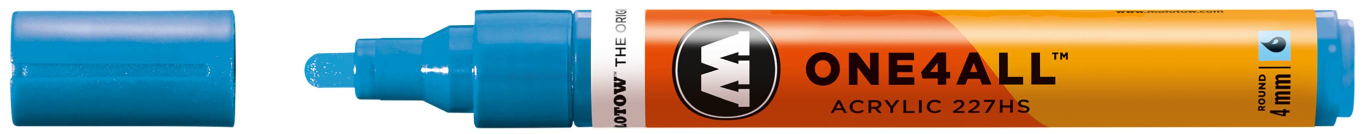 Acrylmarker ONE4ALL ACRYLIC 227HS 4mm, Nr. 230, schockblau
