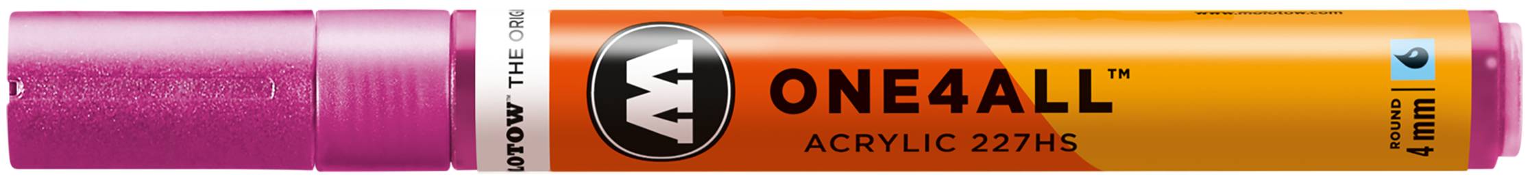 Acrylmarker ONE4ALL ACRYLIC 227HS 4mm, Nr. 225, metallic pink