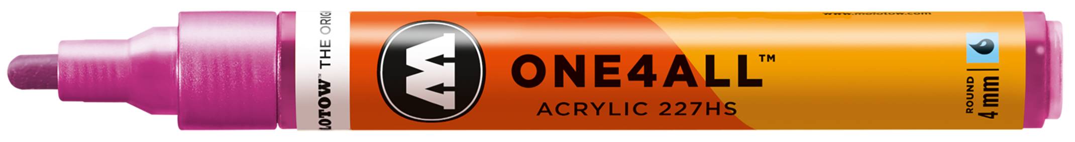 Acrylmarker ONE4ALL ACRYLIC 227HS 4mm, Nr. 225, metallic pink
