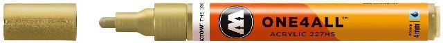 Acrylmarker ONE4ALL ACRYLIC 227HS 4mm, Nr. 228, metallic gold