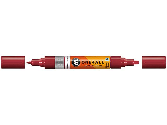 Permanentmarker One4All Acrylic Twin nachfüllbar 1,5 und 4mm burgundrot