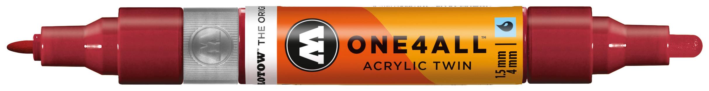 Permanentmarker One4All Acrylic Twin nachfüllbar 1,5 und 4mm burgundrot