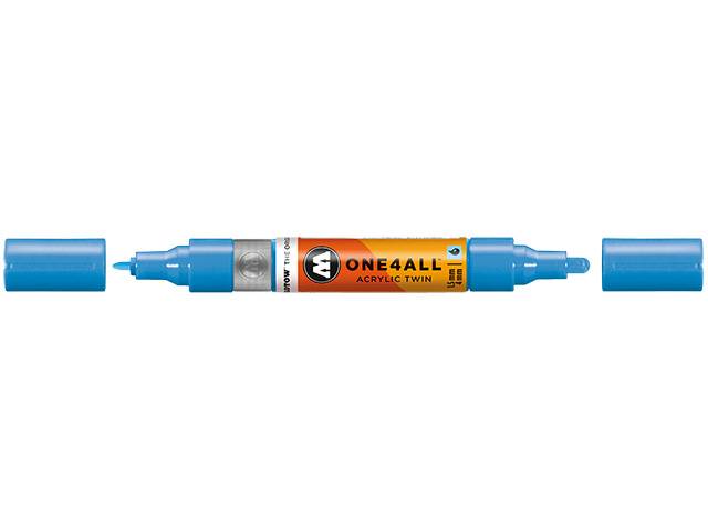 Acrylmarker ONE4ALL ACRYLIC TWIN 1,5-4mm, Nr.161, schockblau mittel