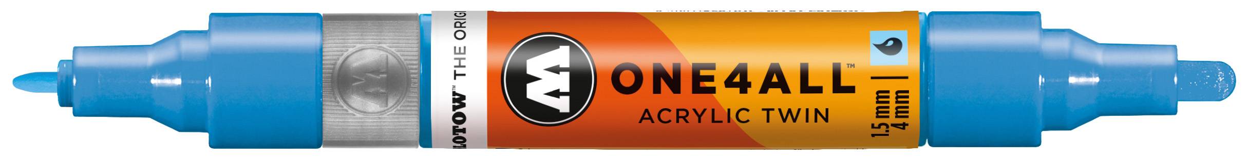 Acrylmarker ONE4ALL ACRYLIC TWIN 1,5-4mm, Nr.161, schockblau mittel