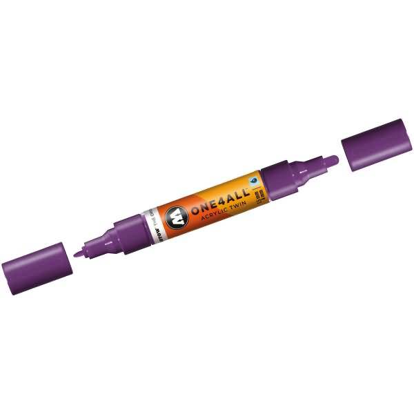 Permanentmarker One4All Acrylic Twin nachfüllbar 1,5 und 4mm johannisbeere