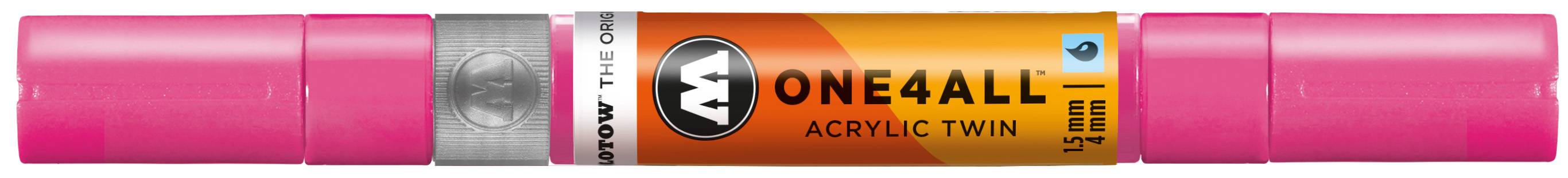 Permanentmarker One4All Acrylic Twin nachfüllbar 1,5 und 4mm neonpink