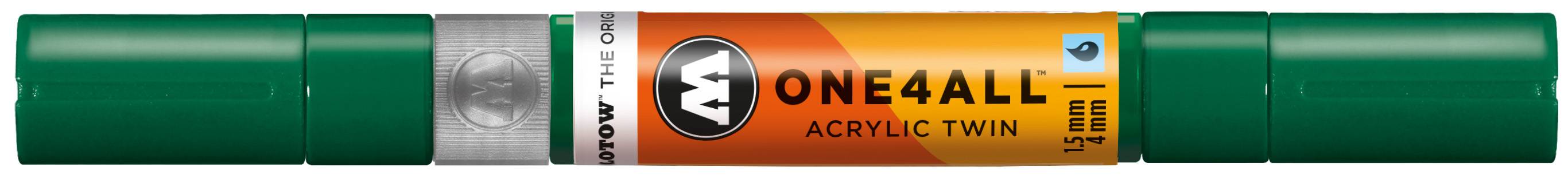 Permanentmarker One4All Acrylic Twin nachfüllbar 1,5 und 4mm mister green