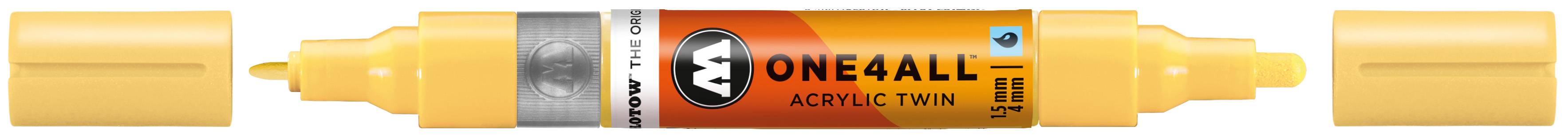 Acrylmarker ONE4ALL ACRYLIC TWIN 1,5-4mm, Nr. 115, vanille pastell