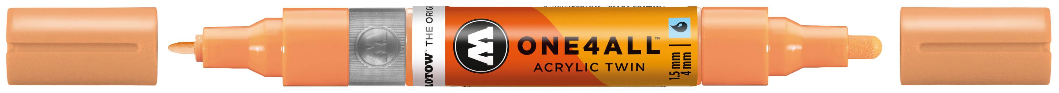 Acrylmarker ONE4ALL ACRYLIC TWIN 1,5-4mm, Nr. 117, pfirsich pastell