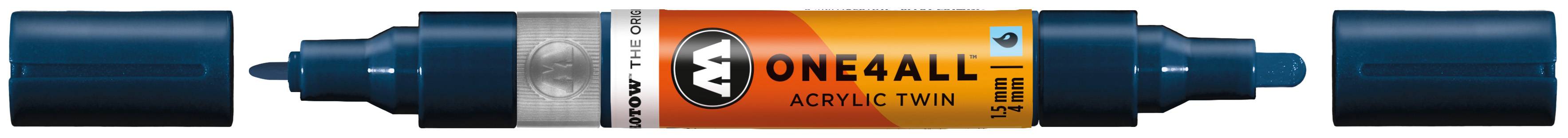 Acrylmarker ONE4ALL ACRYLIC TWIN 1,5-4mm, Nr. 027, petrol
