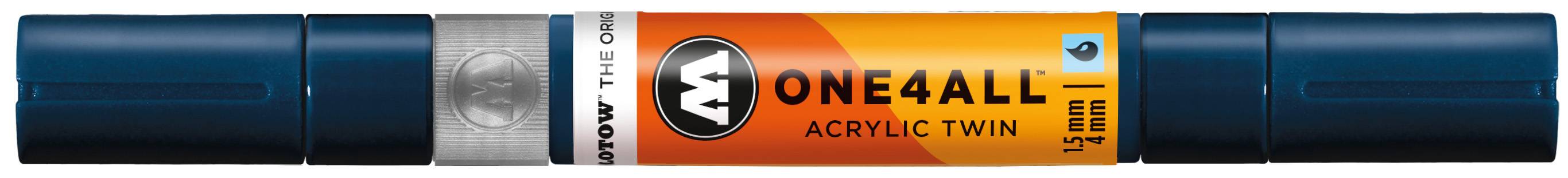 Acrylmarker ONE4ALL ACRYLIC TWIN 1,5-4mm, Nr. 027, petrol