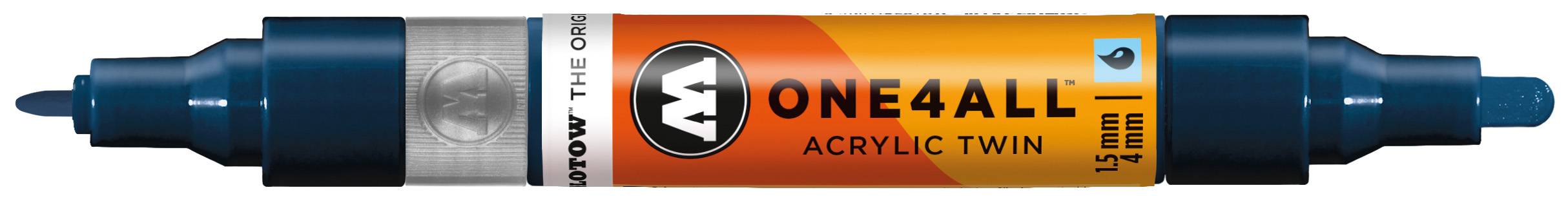 Acrylmarker ONE4ALL ACRYLIC TWIN 1,5-4mm, Nr. 027, petrol