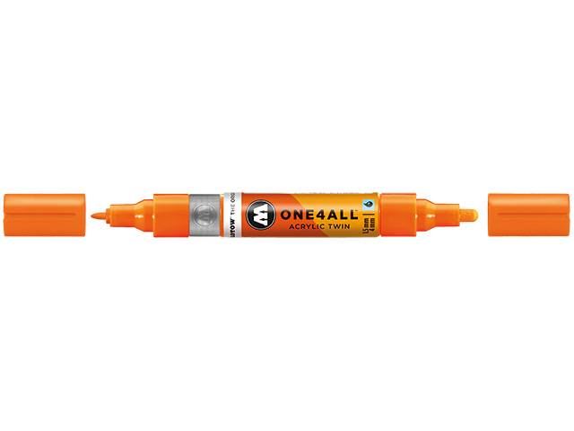 Acrylmarker ONE4ALL ACRYLIC TWIN 1,5-4mm, Nr. 218, neonorange