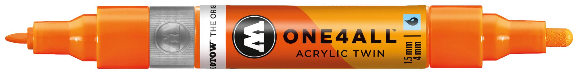 Acrylmarker ONE4ALL ACRYLIC TWIN 1,5-4mm, Nr. 218, neonorange