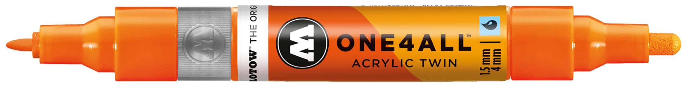 Acrylmarker ONE4ALL ACRYLIC TWIN 1,5-4mm, Nr. 218, neonorange
