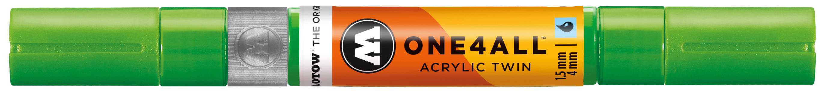 Acrylmarker ONE4ALL ACRYLIC TWIN 1,5-4mm, Nr. 219, neongrün