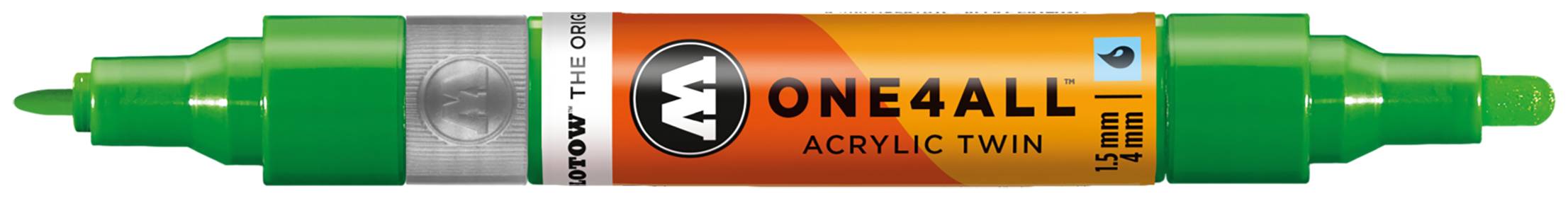Acrylmarker ONE4ALL ACRYLIC TWIN 1,5-4mm, Nr. 222, KAKAO77 green