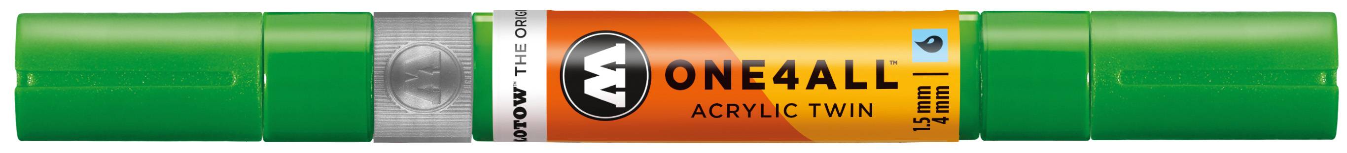 Acrylmarker ONE4ALL ACRYLIC TWIN 1,5-4mm, Nr. 222, KAKAO77 green