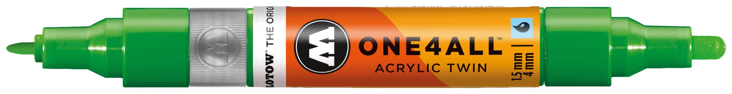 Acrylmarker ONE4ALL ACRYLIC TWIN 1,5-4mm, Nr. 222, KAKAO77 green
