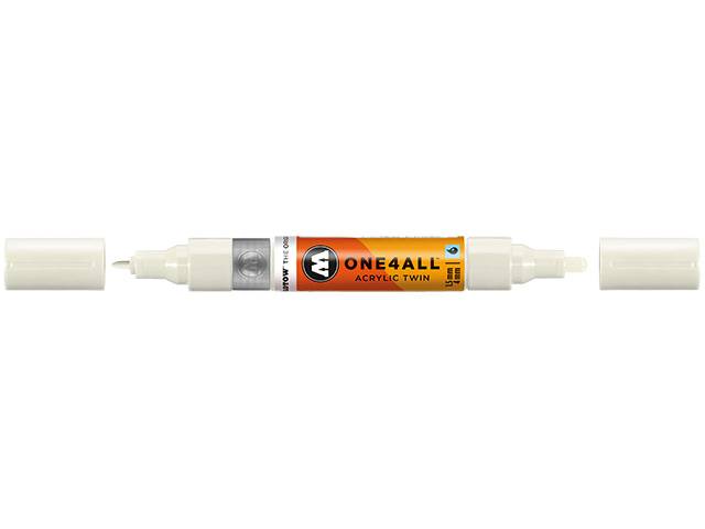 Acrylmarker ONE4ALL ACRYLIC TWIN 1,5-4mm, Nr. 229, naturweiss