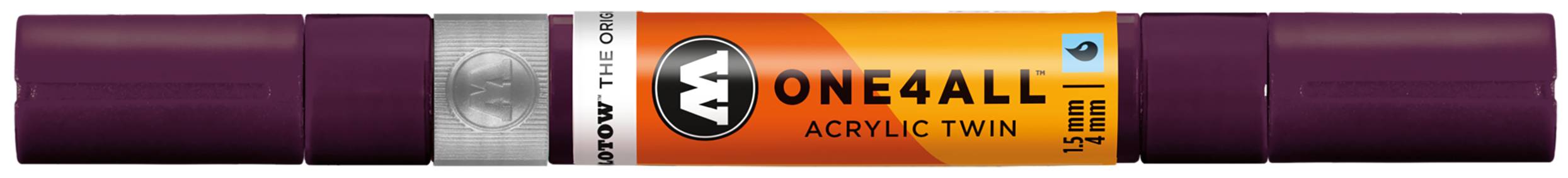 Permanentmarker One4All Acrylic Twin nachfüllbar 1,5 und 4mm purpurviolett