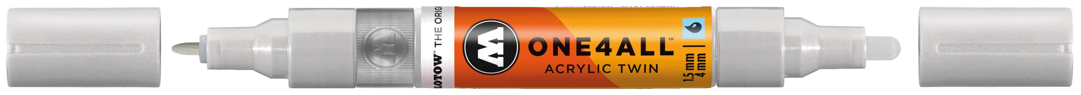 Acrylmarker ONE4ALL ACRYLIC TWIN 1,5-4mm, Nr. 237, graublau hell