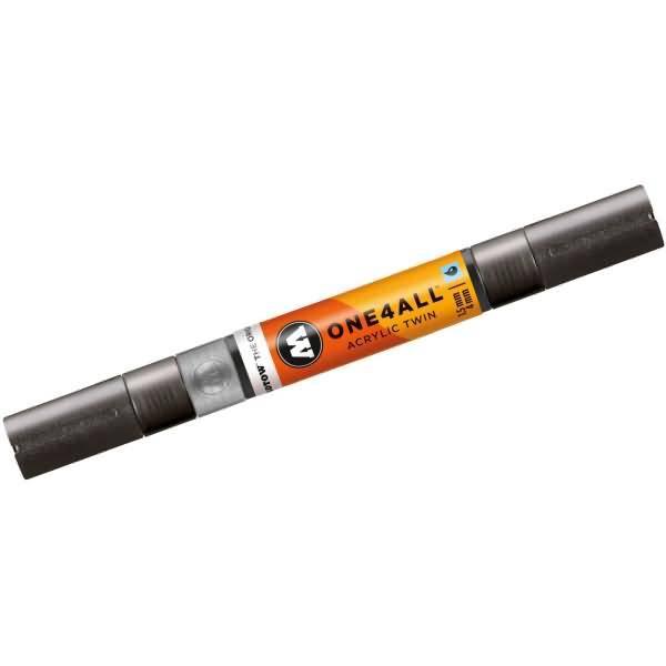 Permanentmarker One4All Acrylic Twin nachfüllbar 1,5 + 4mm metallic schwarz