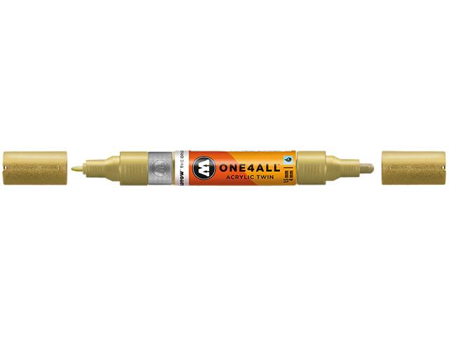 Acrylmarker ONE4ALL ACRYLIC TWIN 1,5-4mm, Nr. 228, metallic gold