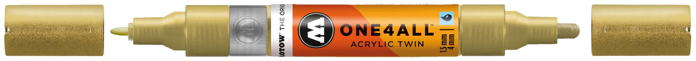 Acrylmarker ONE4ALL ACRYLIC TWIN 1,5-4mm, Nr. 228, metallic gold