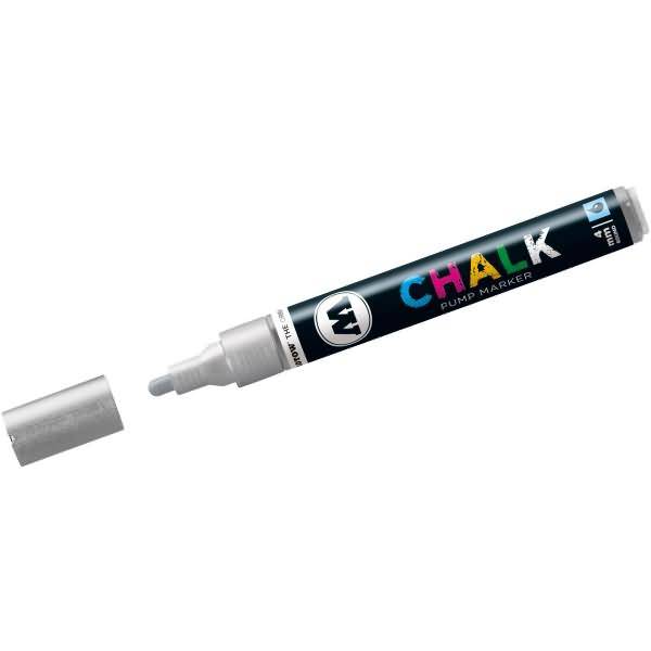Windowmarker Pump Marker Chalk nachfüllbar 4mm metallic silber