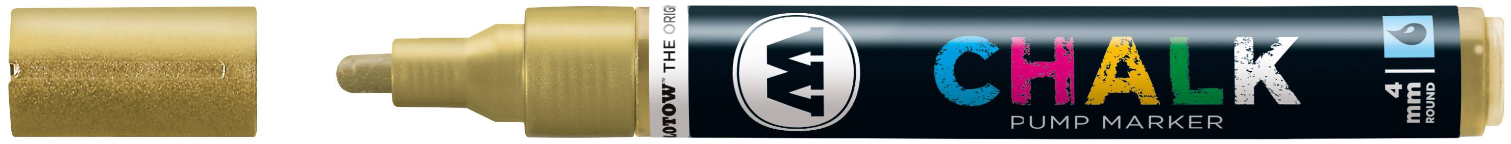 Windowmarker Pump Marker Chalk nachfüllbar 4mm metallic gold