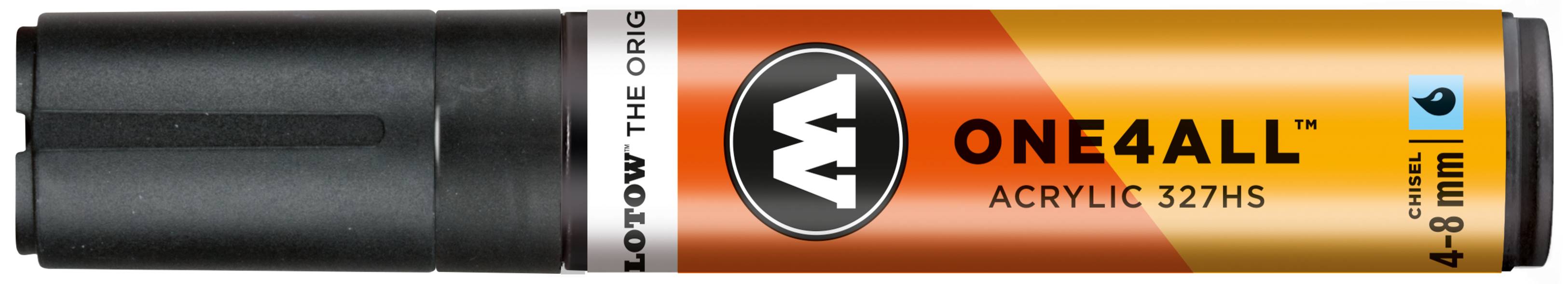 Acrylmarker ONE4ALL ACRYLIC 327HS 4-8mm, Nr. 180, signalschwarz