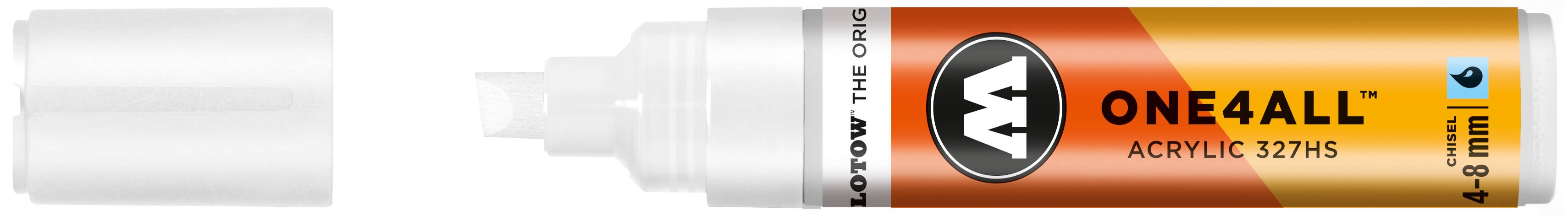 Acrylmarker ONE4ALL ACRYLIC 327HS 4-8mm, Nr. 160, signalweiss